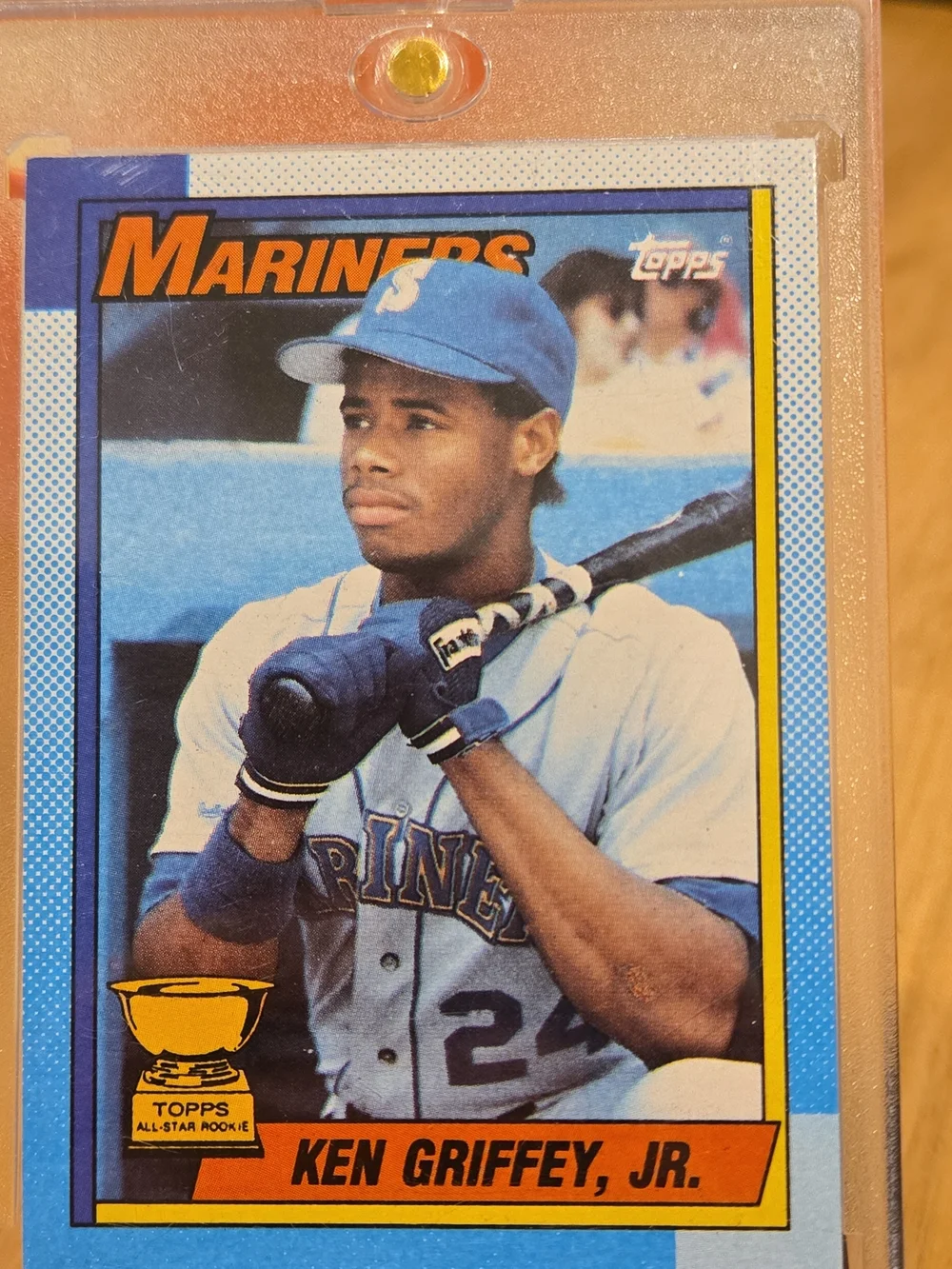 Ken Griffey Jr Topps 1989 Seattle Mariners All Star Rookie Card Bloody Forearm🔥